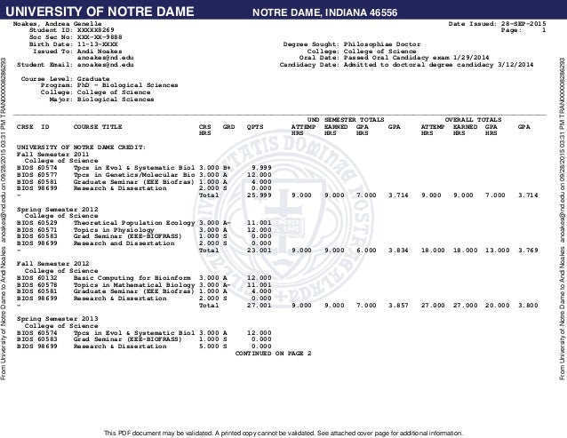copy of college transcript copy of college transcript
