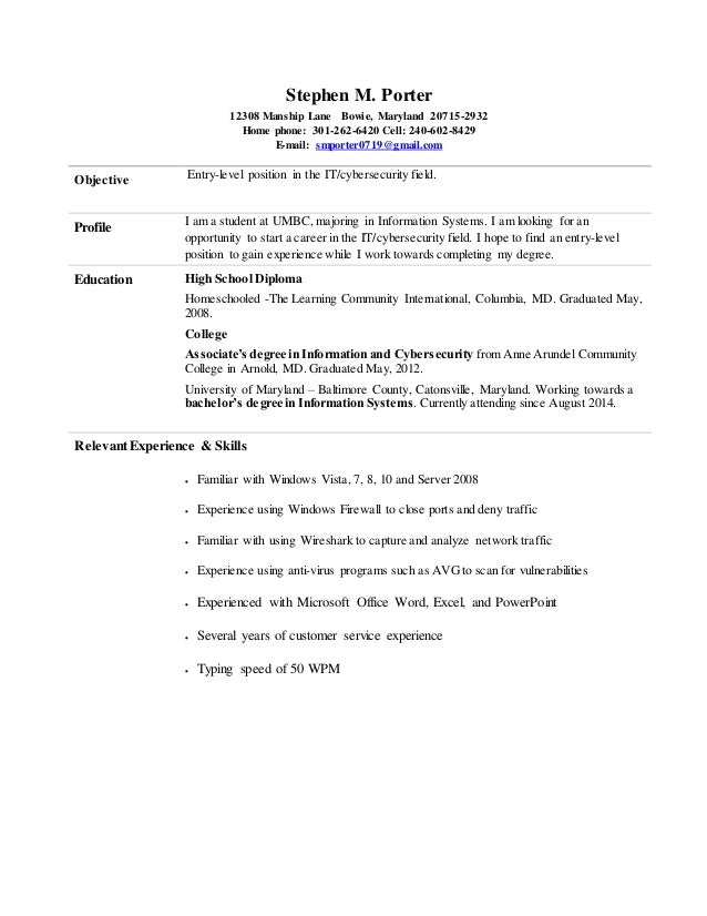 entry level security guard resume sample