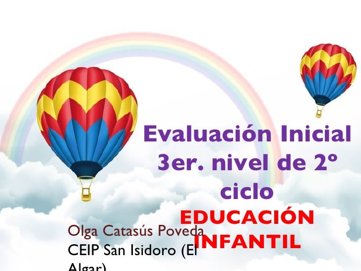 EVALUACION EN EDUCACION INICIAL evaluacion en educacion inicial: