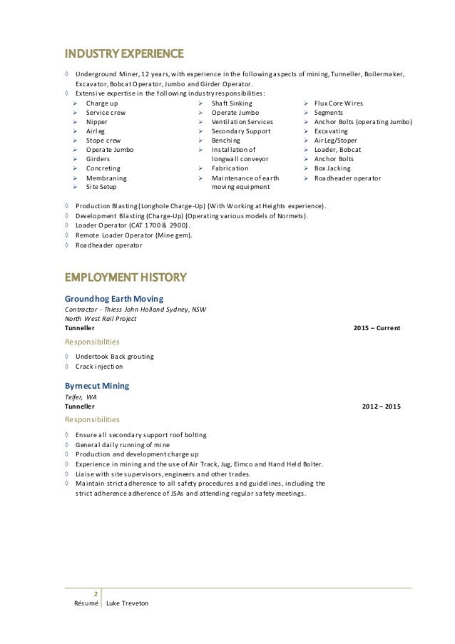 mining resume sample major magdalene project org mining resume sample