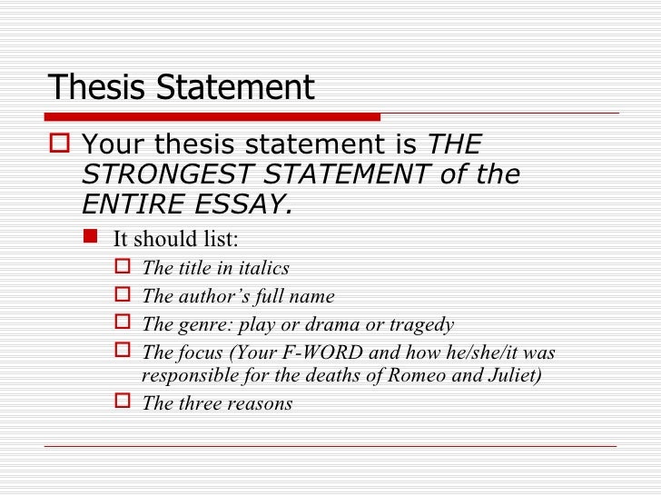 Themes in romeo and juliet essay