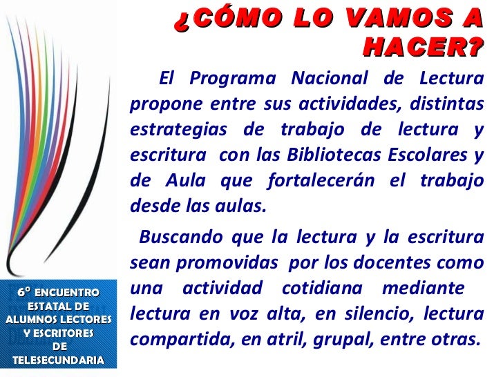 programa nacional de lectura
