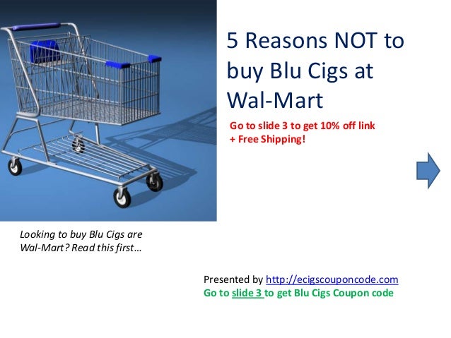 Blu cigs discount coupon