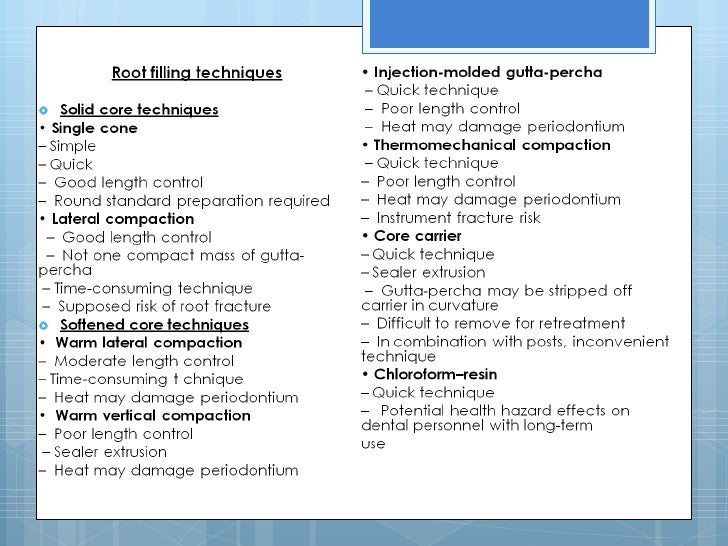 5 root canal filling materials