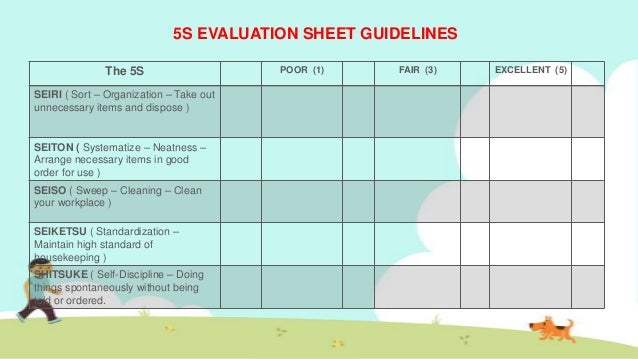 5 s and productivity ( Values Formation )