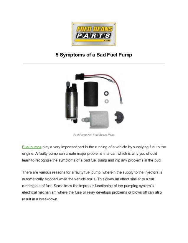 Signs of bad fuel pump bmw #6