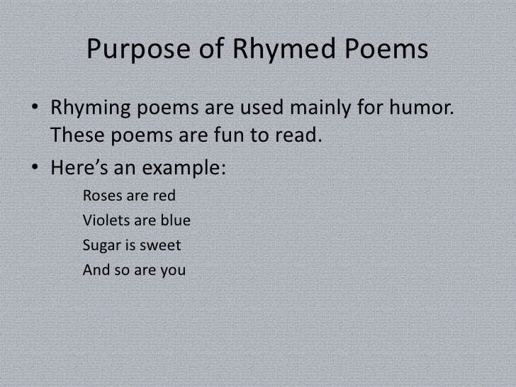 Blue Poems That Rhyme images
