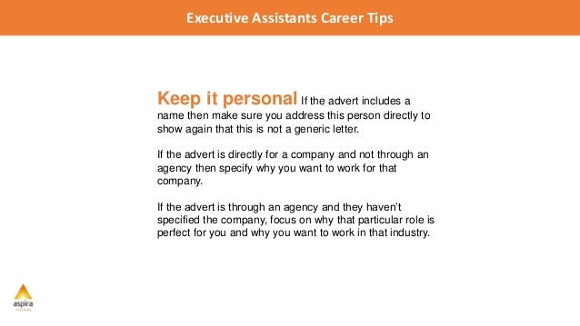 personal assistant cover letter samples