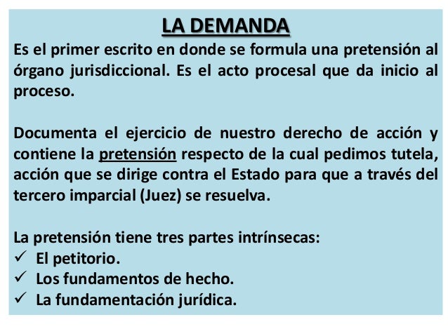 ETAPA POSTULATORIA DEL PROCESO CIVIL - LA DEMANDA