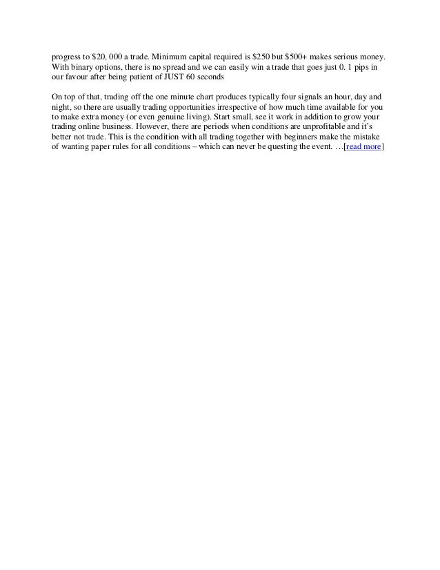 Capital required for forex trading
