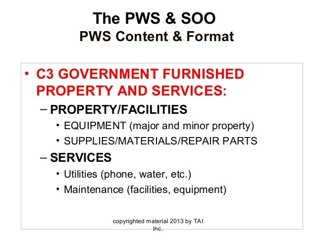 A Short Course in PBA and Proper PWS Formatting