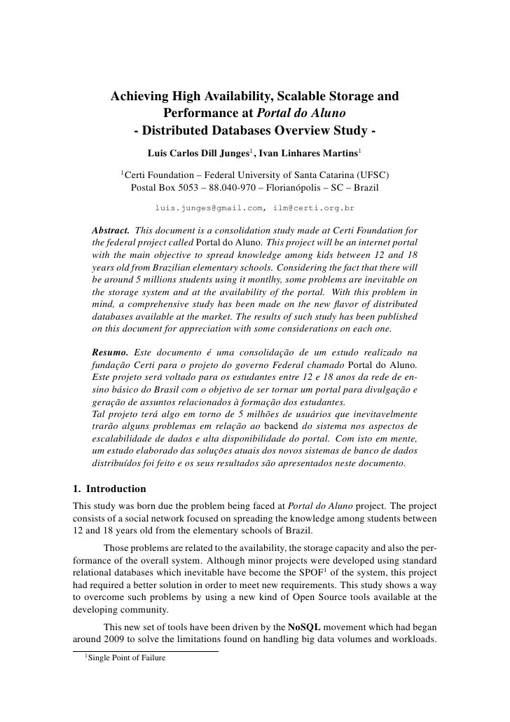 research papers on distributed database research papers on distributed database