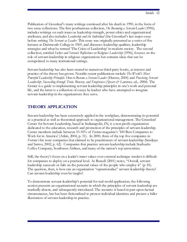 leadership theories essay