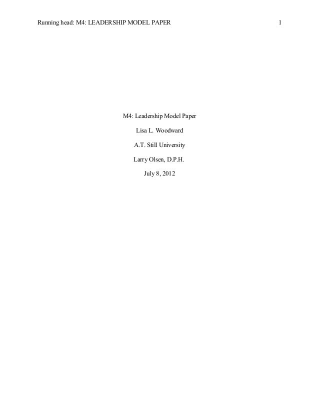 Leadership paper outline