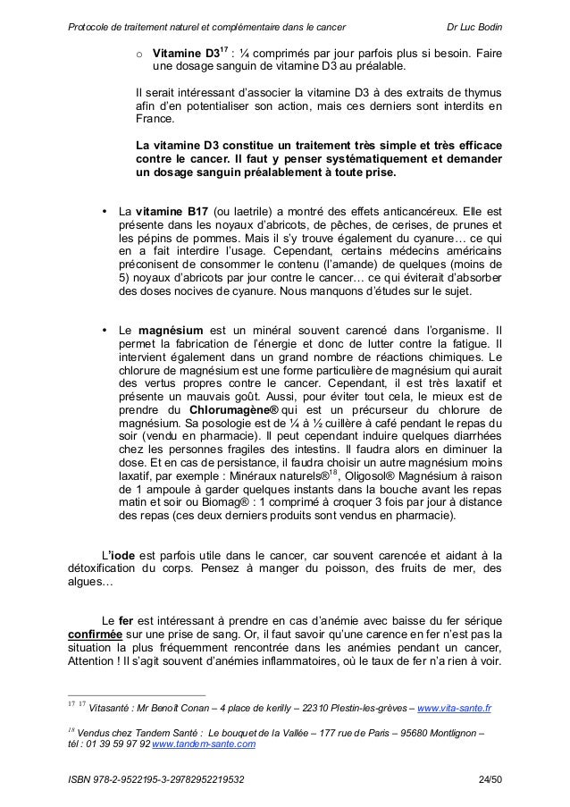 Traitement cancer Du Thymus