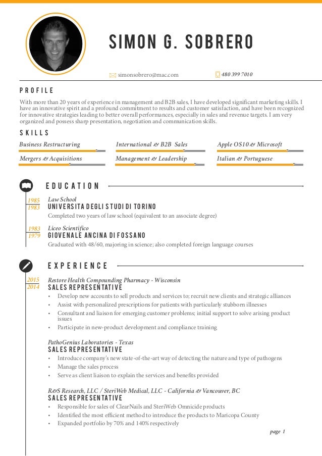 new resume layout 2012