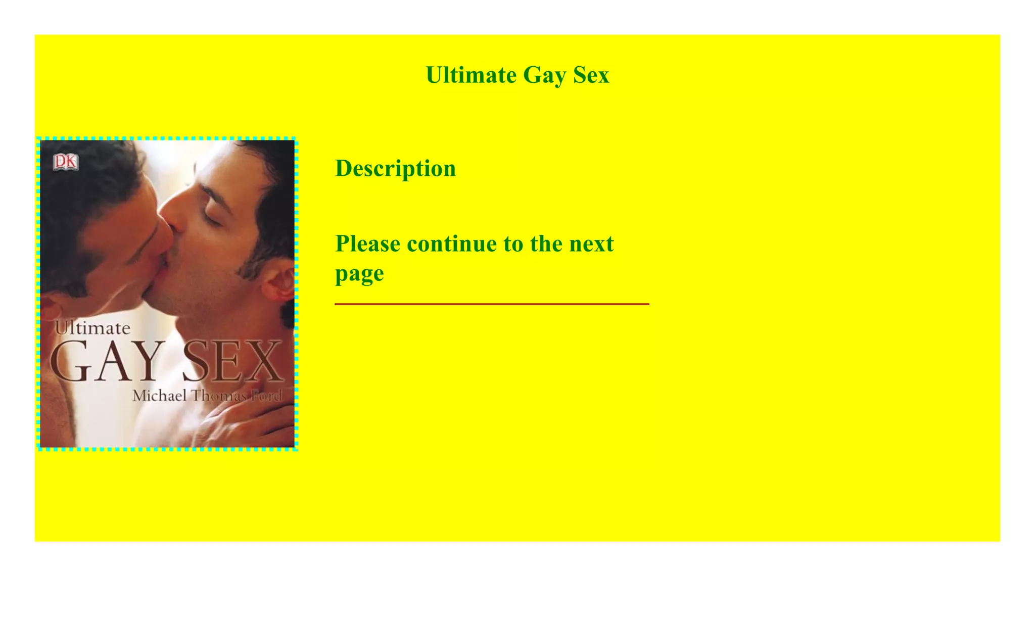 Ultimate Gay Sex P D F PPT
