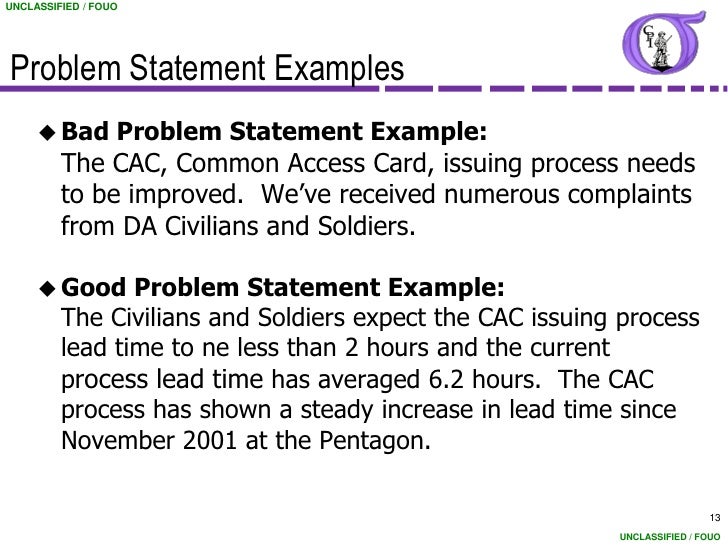 Thesis problem statement example