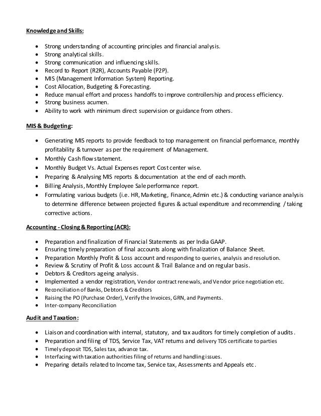 Analytical and research skills resume