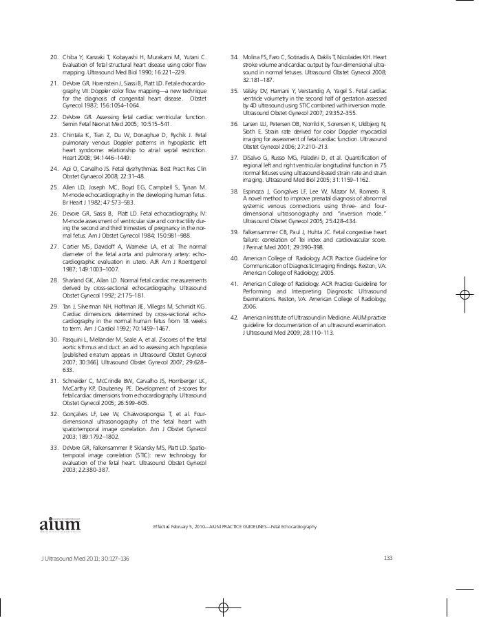 Aium Practice Guideline For The Performance Of Fetal Aium Practice Guideline For The Performance Of Fetal