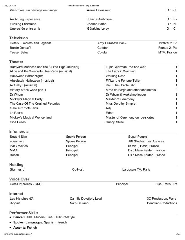 imdb resume my resume imdb resume my resume