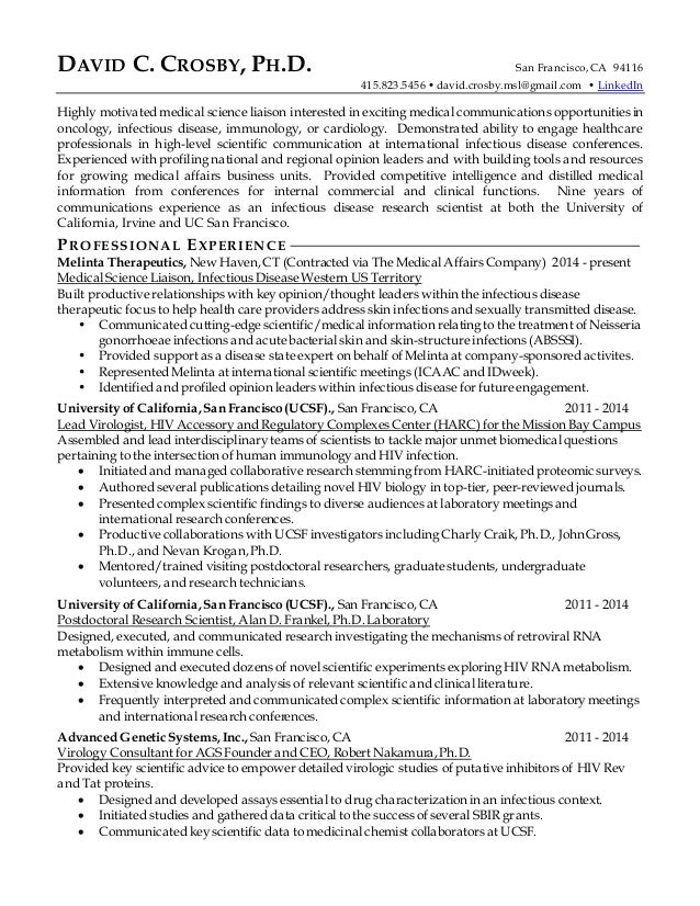 Healthcare research phd resume