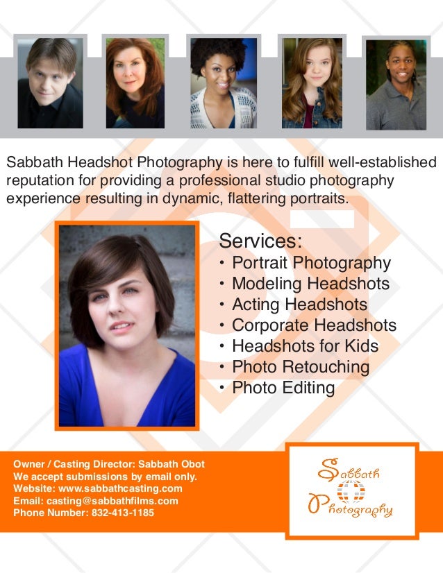 Sabbath Photography Flyer (Headshots)