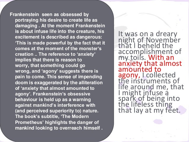 frankenstein quotes explained