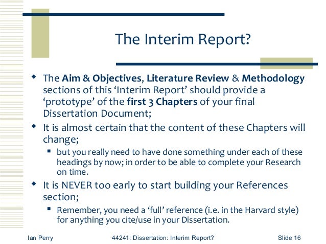 Dissertation template