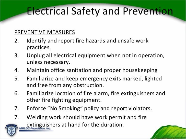 Essay on electrical safety