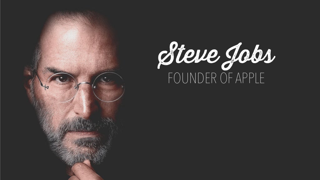 Steve Jobs FOUNDER OF APPLE