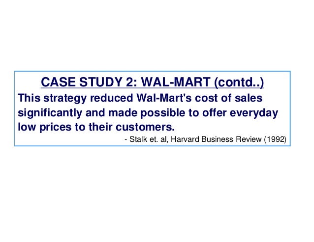 Harvard Business Review Walmart Case Study