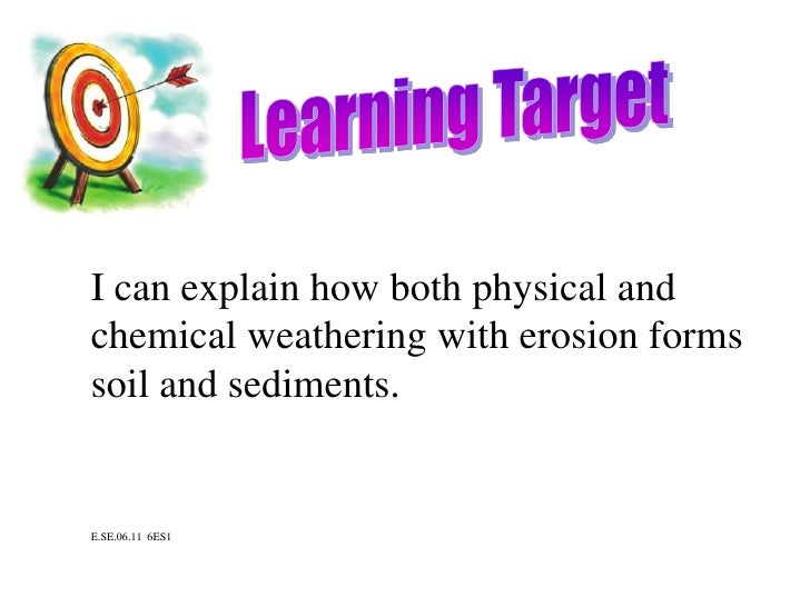 6th Grade Earth Science Learning Targets
