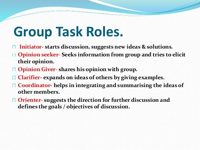 Task Roles In A Group 64