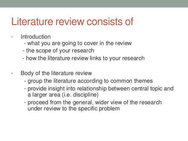 Chapter II: Review of Literature dissertation proposal