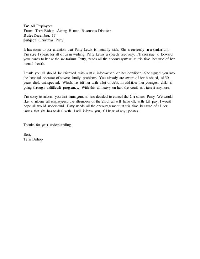 memo to coworks pro sample memo for christmas party