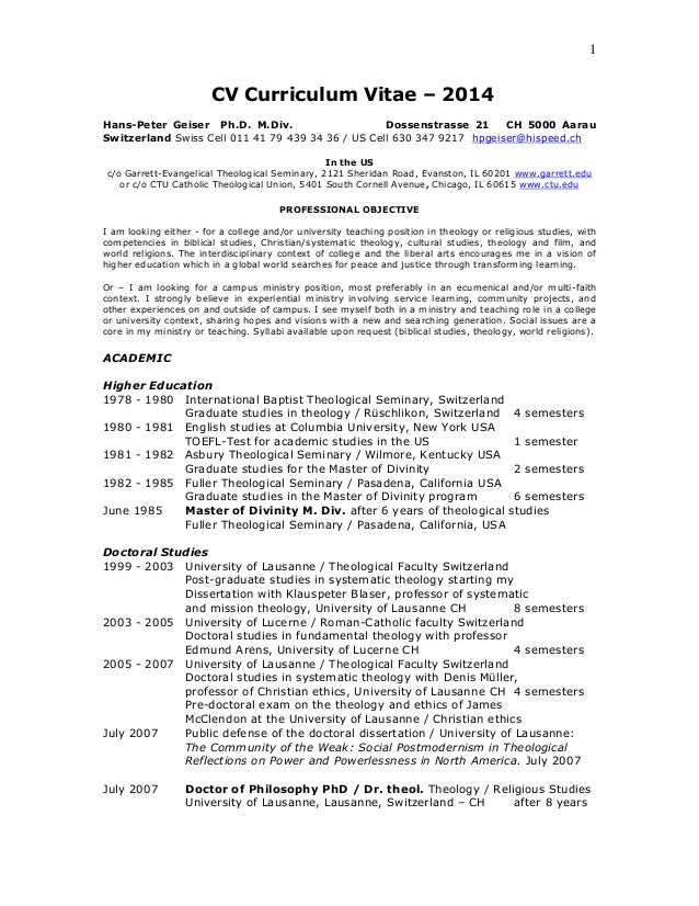 Pastor resume pdf picture