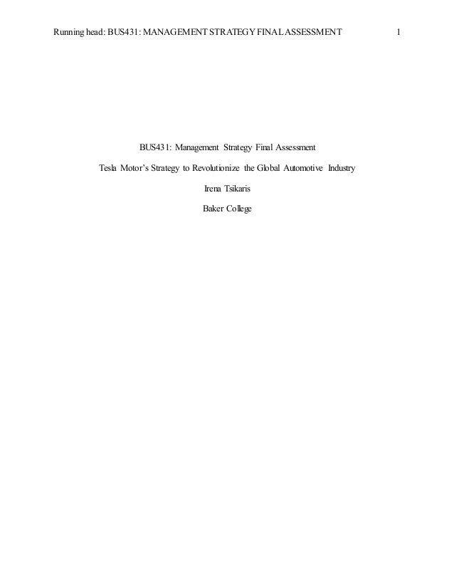 Tesla motors expertise management