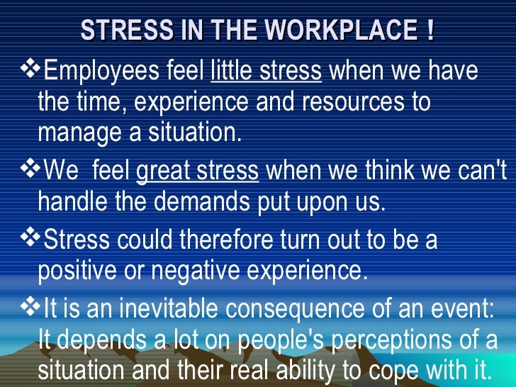 stress in the workplace essay stress in the workplace essay