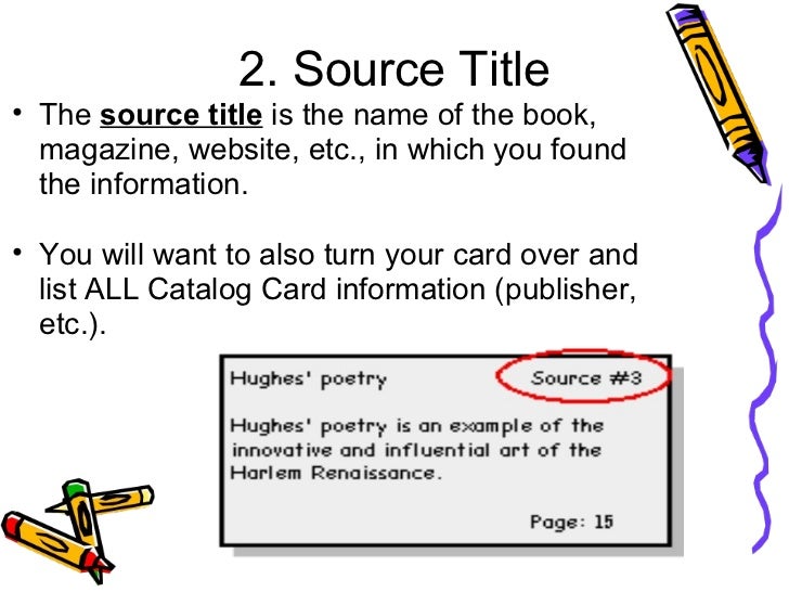 How to do index cards for research papers