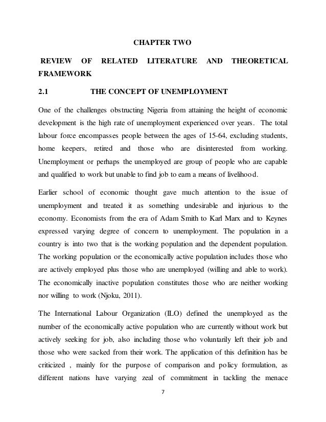 Literature review on poverty alleviation in nigeria