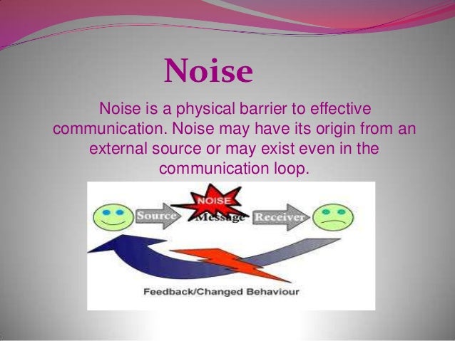 Speech And Communication Barriers And Noise