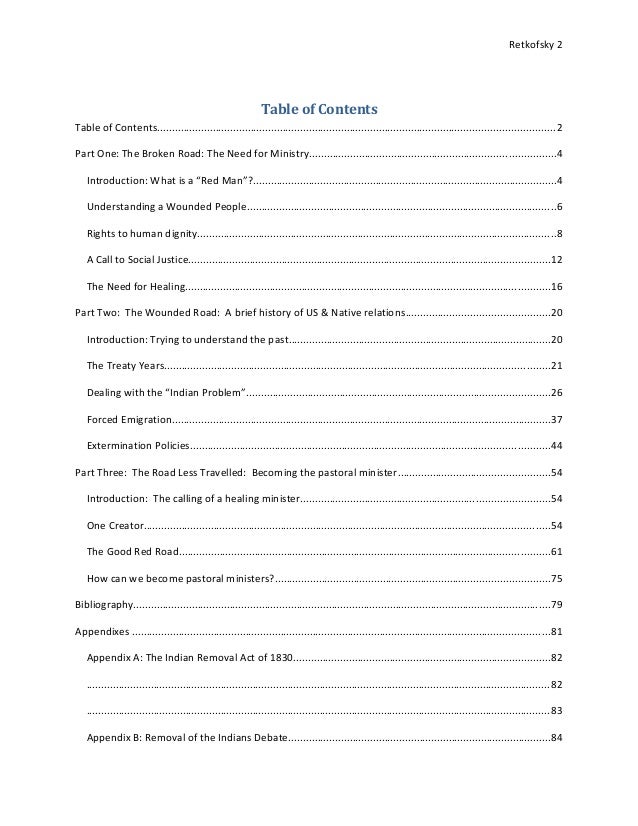 Trail of tears essay paper