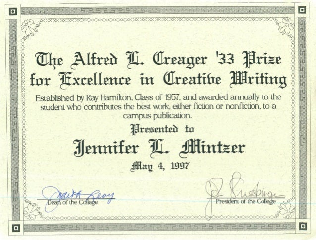 creative writing certificate creative writing certificate