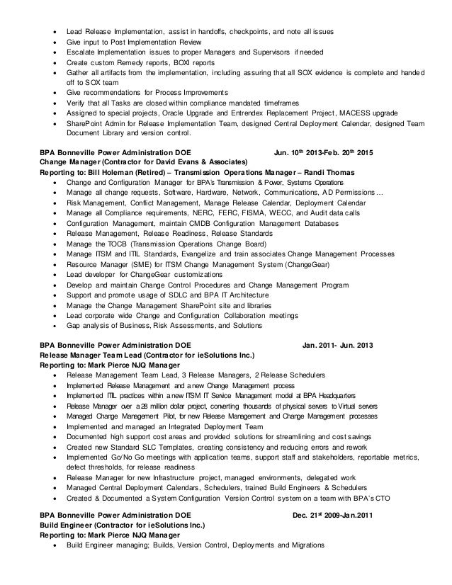 Sox compliance team lead resume