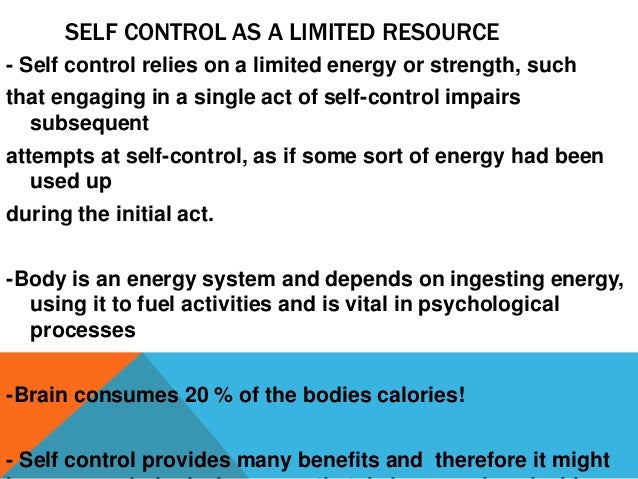 essay on having self control