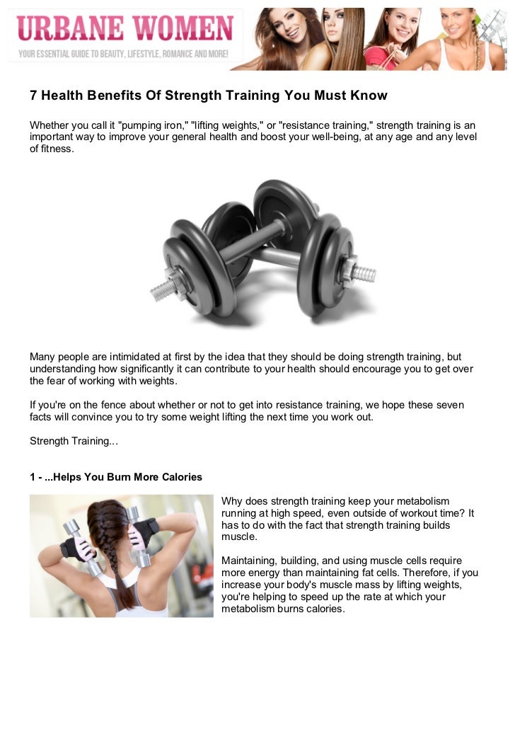 7 Health Benefits Of Strength Training You Must Know