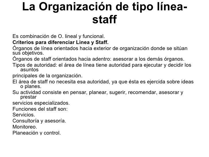 7 La Organizacion Lineal 7 La Organizacion Lineal
