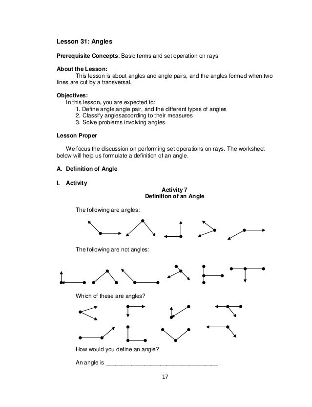Line Ray Line Segment Worksheet
