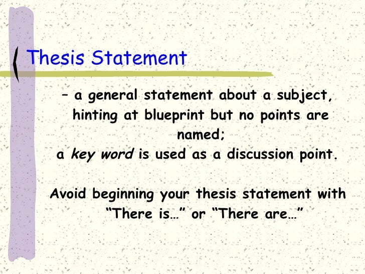 three point thesis